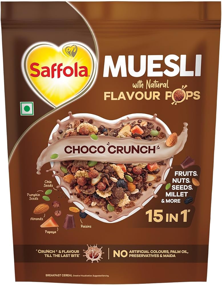 SAFFOLA MUESLI CHOCO CRUNCH