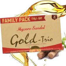 MYSORESANDAL GOLD TRIO SOAP