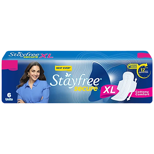 STAYFREE SECURE XL COTTONY COMFORT 45 RS
