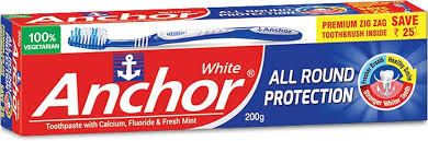 WHITE ANCHOR TOOTH PASTE 200G