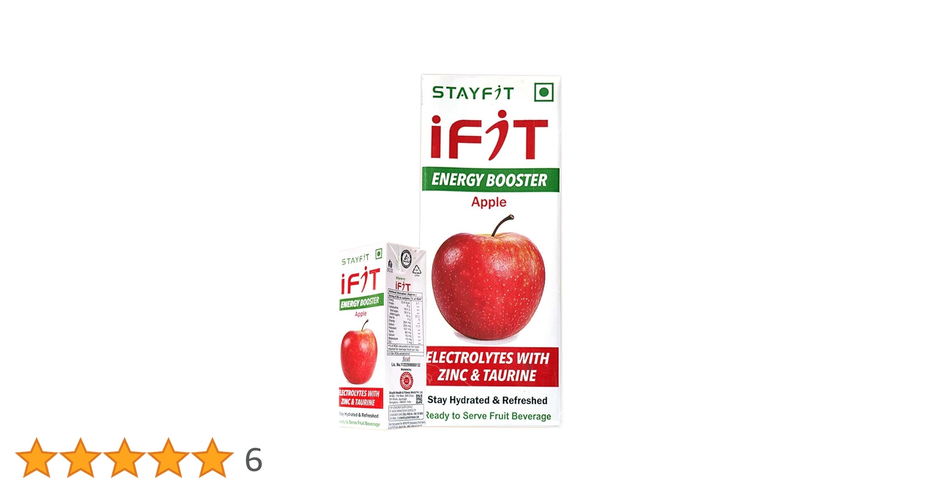 STAYFIT IFIT ENERGY BOOSTER APPLE 200ML