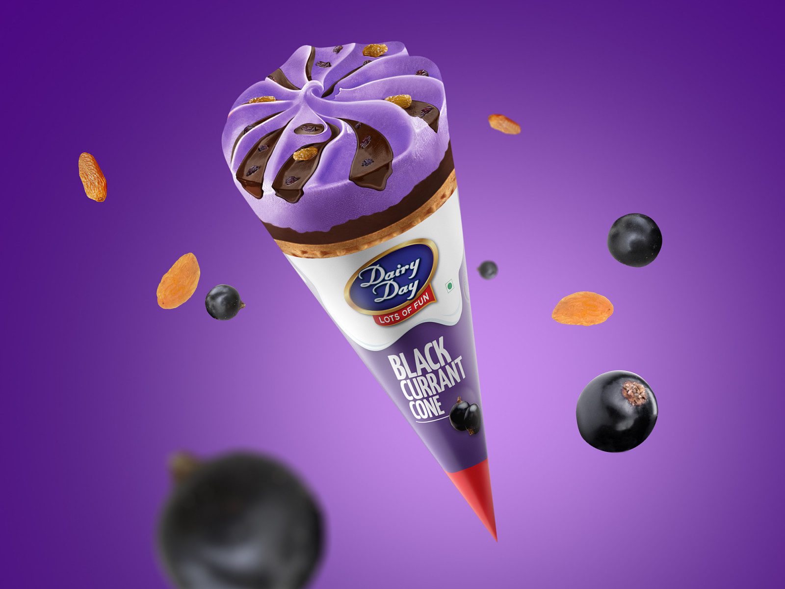 SR CONE BLACK CURRANT