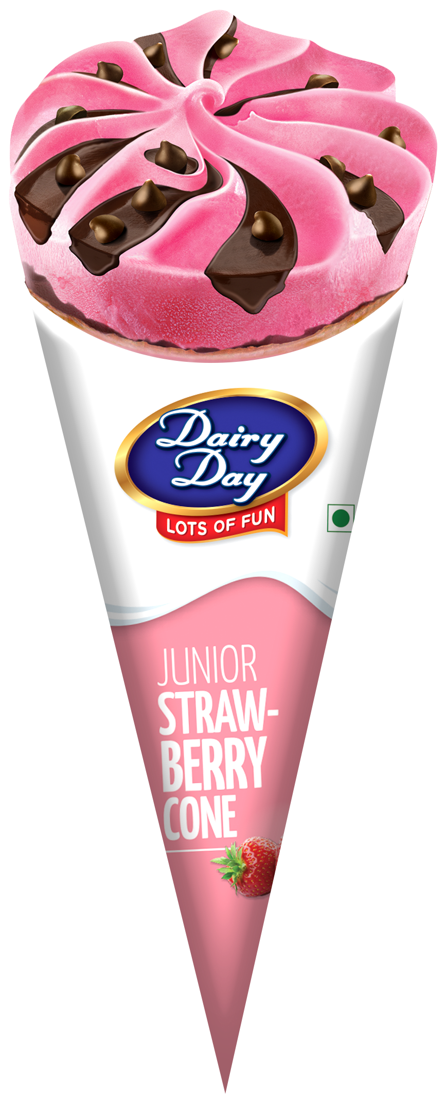JR CONE STRAWBERRY CONE