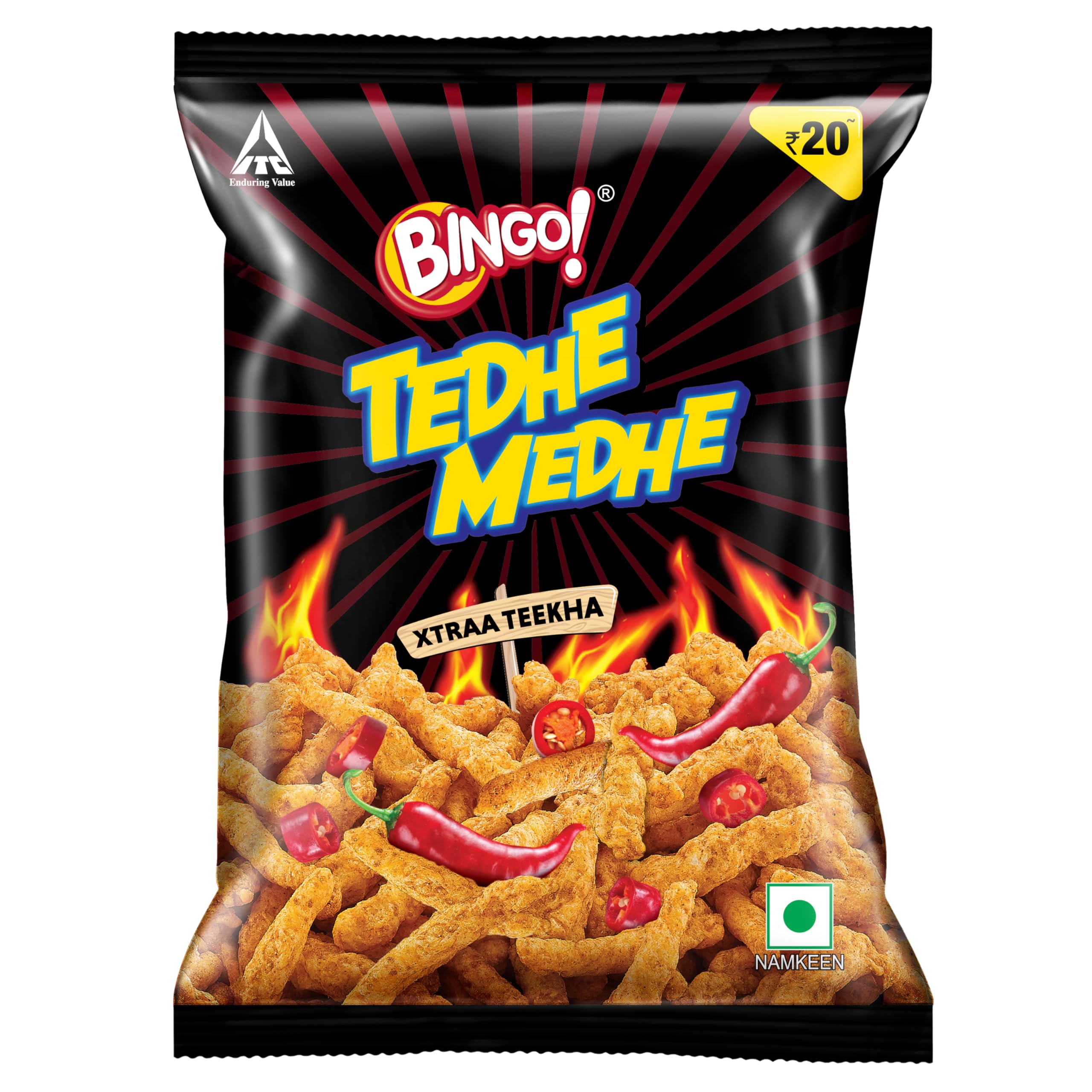 BINGO TEDHE MEDHE XTRAA TEEKHA 80G
